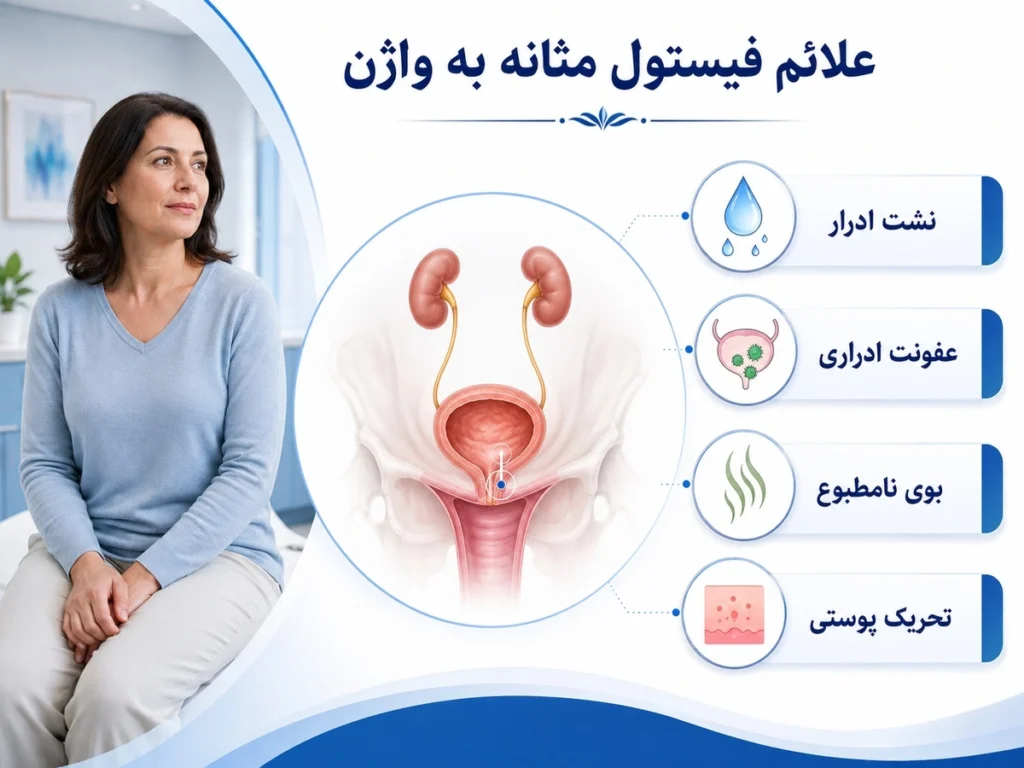 نشانه های فیستول مثانه به واژن